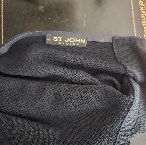 St. John Black Long Sleeve Dress #stjohn - Picture 7 of 8